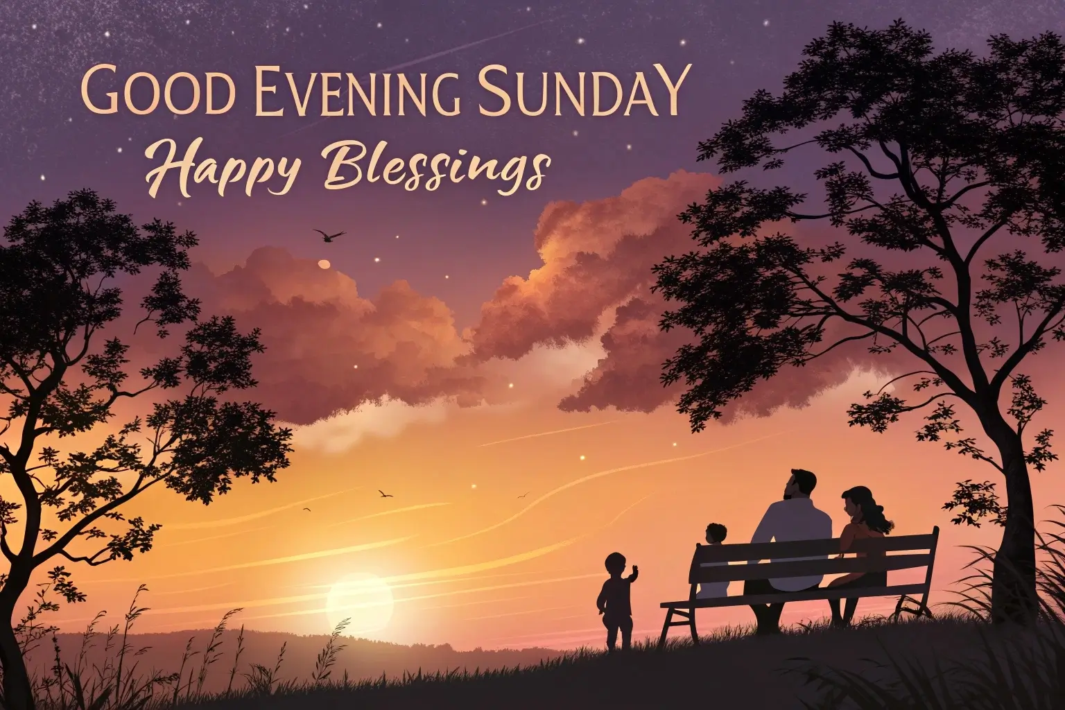 Good Evening Happy Sunday Messages for Family