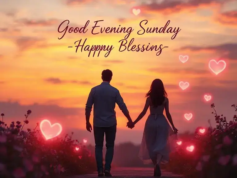 Good Evening Sunday Wishes for Girlfriends and Boyfriends