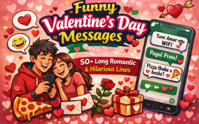 Funny Valentine’s Day Messages– 50+ Long Romantic & Hilarious Lines