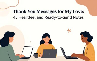 Thank You Messages for My Love: 45 Heartfelt and Ready-to-Send Notes